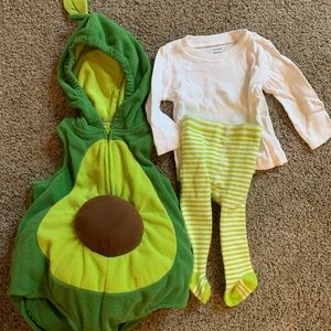 baby avocado costume carters